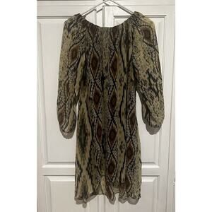 Rancho Estancia NWT Dress Off The Shoulder Lined Western Boho Size Medium